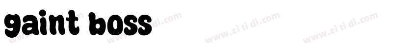 gaint boss字体转换